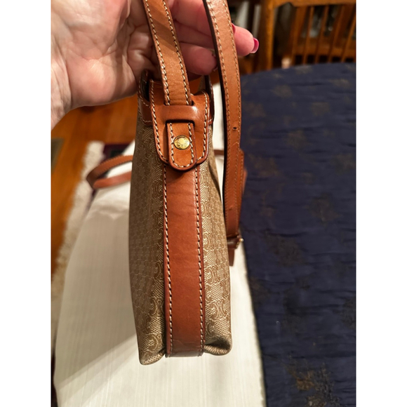 Celine Beige Brown Monogram Canvas Crossbody Bag - Picture 6 of 11